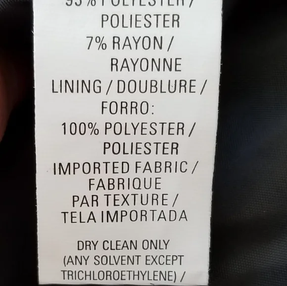 NWT Anne Klein Black Modern Fit Blazer w/ Gold Thread Accent - Picture 8 of 8